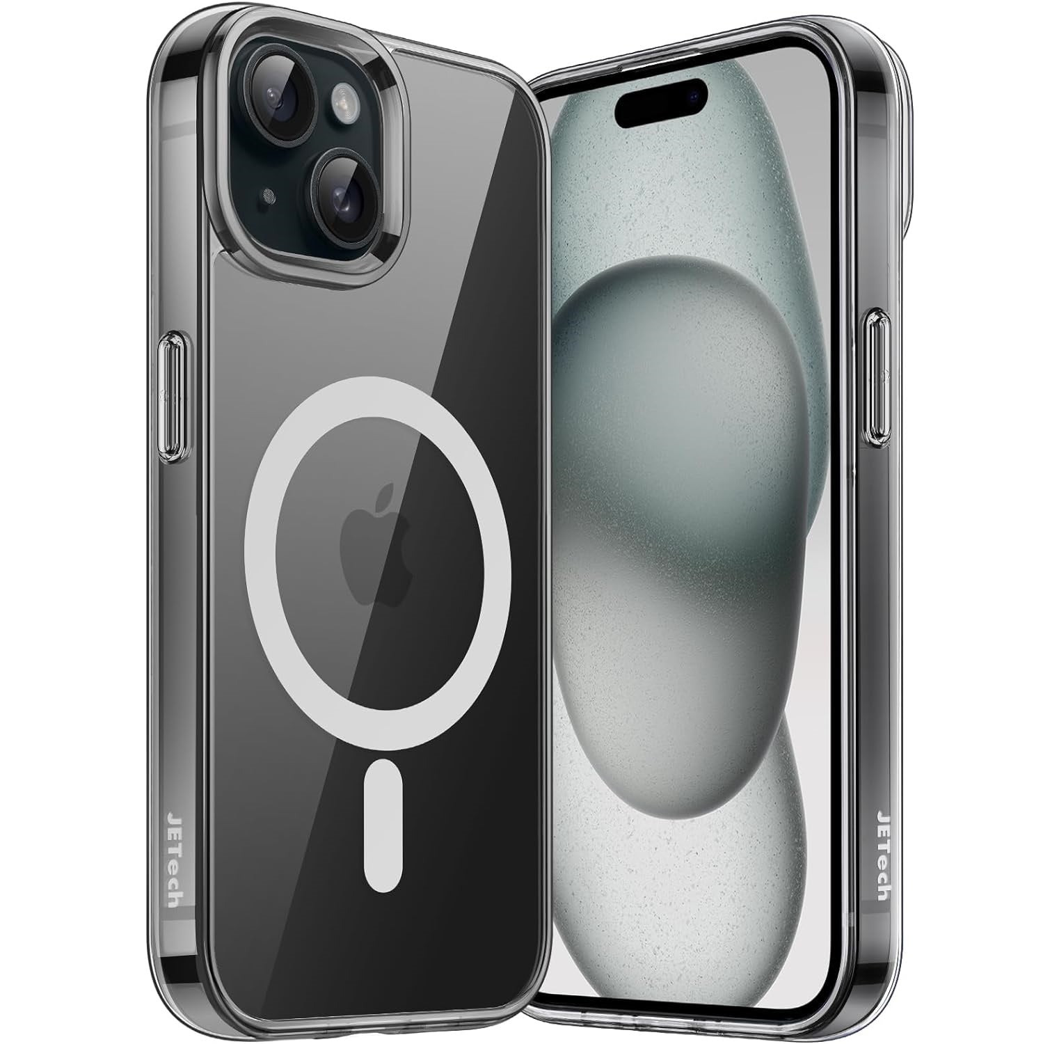 JETech Magnetic Shockproof Phone Bumper Case - For iPhone 15 - mosaccessories